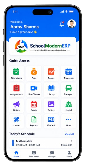 school modern erp
